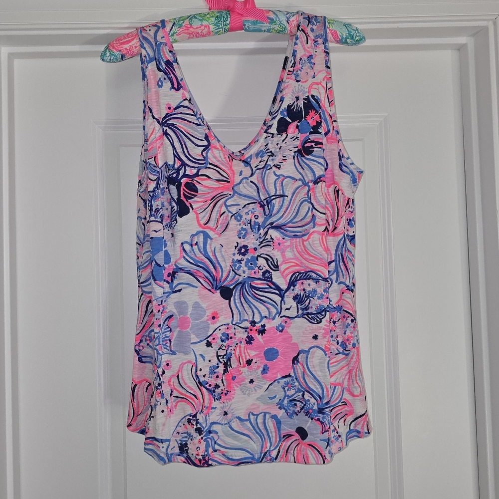 Lilly Pulitzer Multicolor Floral Tank Top